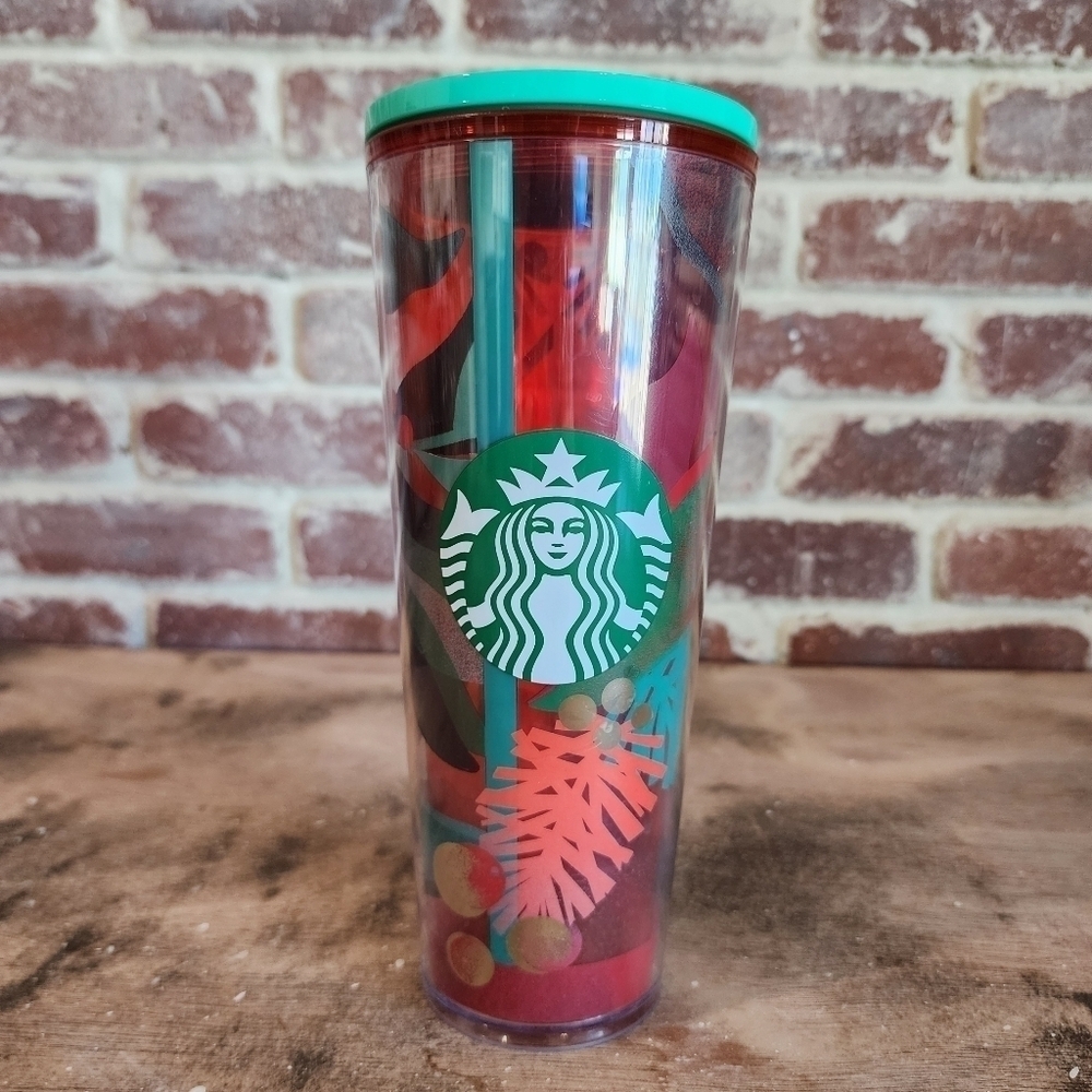 Starbucks Holiday Christmas Plastic Tumbler Cup 24oz 2019